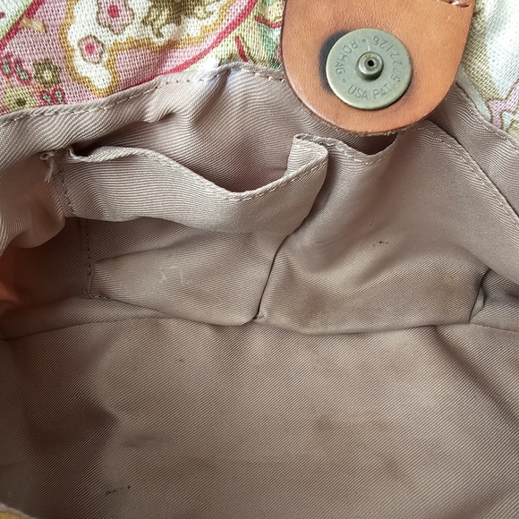 Fossil Beaded Canvas & Leather Bag - Picture 11 of 14